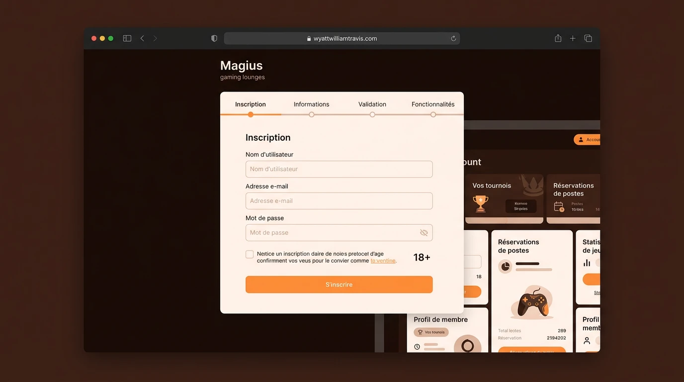 Inscription sur Magius.bet et accès aux fonctionnalités